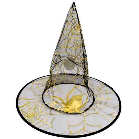 Sombrero Bruja Traslucido Variado Mismo Color Cod 10336