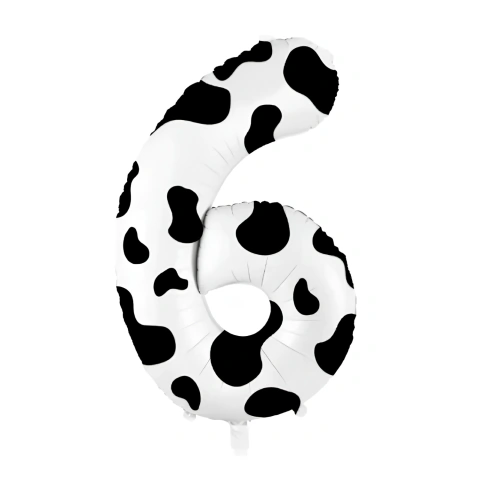 Globo Animal Print Vaca Número 100cm 40 Pulgadas - comprar online