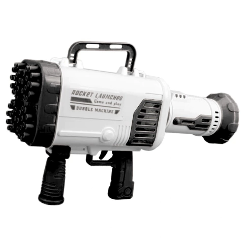 Burbujero Bazooka 42x24cm Carga Usb Bubble Rocket Con Luz