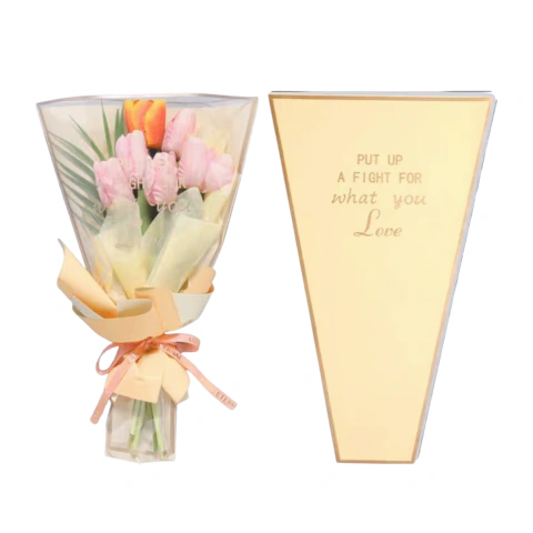 X50u Papel Coreano Cono 28x9x44cm Color P/ Flores 3198 en internet