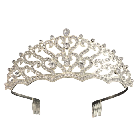 Corona Tiara De Metal Con Strass 9909 en internet