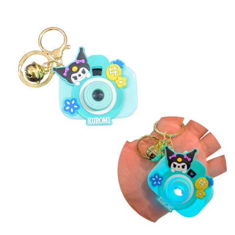 Llavero Camara Luz Proyector Sanrio Kuromi Lotso Labubu en internet