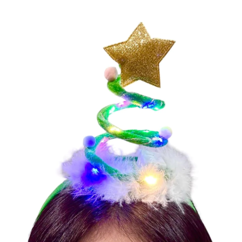 Imagen de Vincha Navidad Decorativa LED o sin LED Fiestas Disfraz