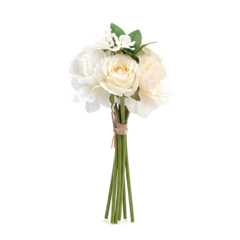 X8u Ramo Flor Rosa Artificial Decorativa 24cm Cod 10443 - tienda online