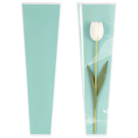 X50u Papel Coreano Cono 12.5x4x45cm Color P/ Flores 3208 - M-GIGANTE