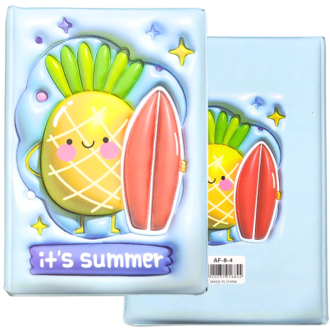 Imagen de Cuaderno Puff 3D Squishy Escolar Rayado Frutas Verano