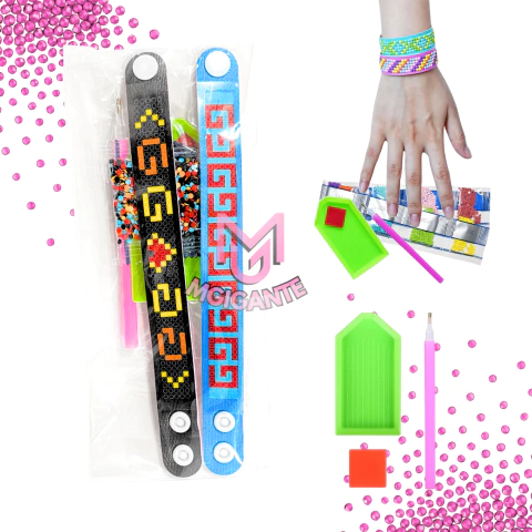 Kit De Pulsera Pintura Diamond Painting 21x3cm en internet