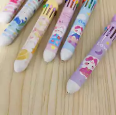 Lapicera Multicolor 10 Colores En 1 patita gato X Uni - comprar online