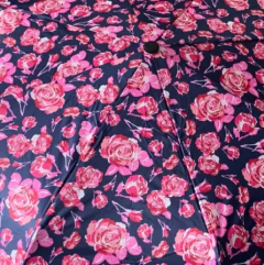 Paraguas Automatico Diseño Flores Portatiles Con Funda Ht3367 en internet