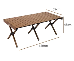 Mesa Plegable Portátil De Aleación De Aluminio 120x60cm - comprar online