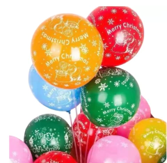 Globos De Navideñas 12 Pulgada X 25u