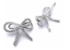 Aritos De Estrellas Plateadas Bijouterie Inoxidable 517 - comprar online