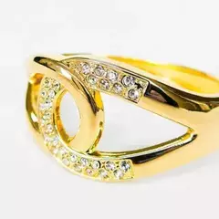 Brazalete Ojo Pulsera De Mujer Dorado Kmp-10o - tienda online