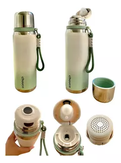 Termo Diseño Degrade 800ml Con Taza Y Limpiador Kh-979 - comprar online