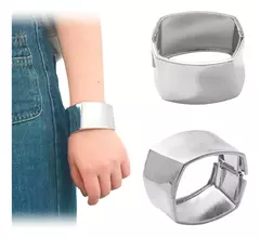Brazalete Pulsera De Mujer Plateado Fashion Moda Kmp-13 - tienda online