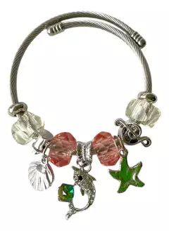 Pulsera Brazalete Brillante Con Detalles 6cm De Diámetro Xu