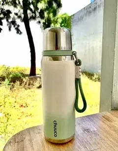 Termo Diseño Degrade 800ml Con Taza Y Limpiador Kh-979 - M-GIGANTE