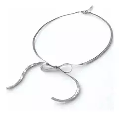 Collar Mujer Moño Dorado Delicado Moderno Fashion 1511cod en internet