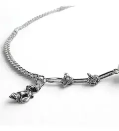 Collar De Mujer Osito Plateado Moderno Fashion 1259 - M-GIGANTE