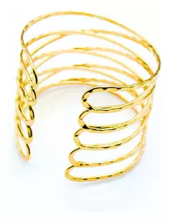 Brazalete Pulsera De Mujer Plateado O Dorado Brazo Pulb471 - M-GIGANTE