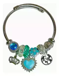 Pulsera Brazalete Brillante Con Detalles 6cm De Diámetro Xu - tienda online