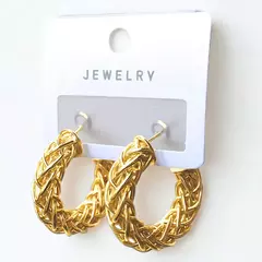 Arito Trenza Dorada Bijouterie Acero Inoxidable 1307 - comprar online