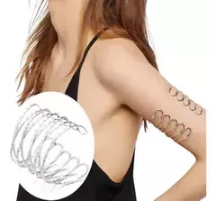 Brazalete Pulsera De Mujer Plateado O Dorado Brazo Pulb471