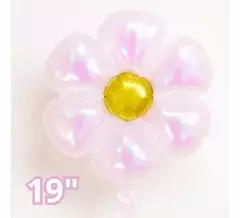 X5u Globos Margaritas Iridiscente Flores Primavera Deco 45cm - M-GIGANTE