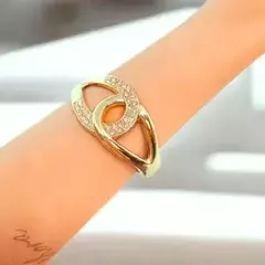 Brazalete Ojo Pulsera De Mujer Dorado Kmp-10o - M-GIGANTE