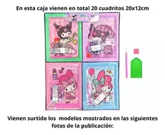 X20 Kit Diamante Kuromi Sanrio 19x12cm Pintura Adhesivo A168 en internet