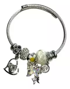 Pulsera Brazalete Brillante Con Detalles 6cm De Diámetro Xu - M-GIGANTE