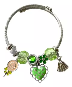 Pulsera Brazalete Brillante Con Detalles 6cm De Diámetro Xu - tienda online