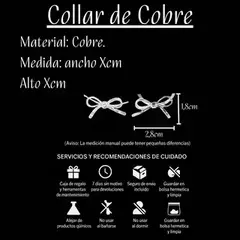 Collar Moño Dorado Delicado Moderno Fashion 571 - M-GIGANTE