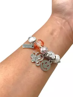 Pulsera Brazalete Brillante Con Detalles 6cm De Diámetro Xu - comprar online