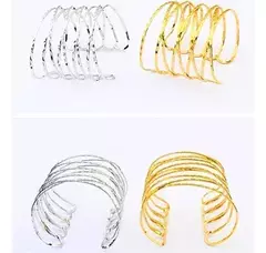 Brazalete Pulsera De Mujer Plateado O Dorado Brazo Pulb471 en internet