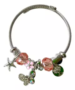 Imagen de Pulsera Brazalete Brillante Con Detalles 6cm De Diámetro Xu