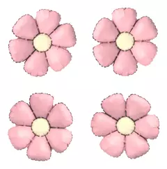 X4u Globos Margaritas Pasteles Flores Primavera Deco 35cm