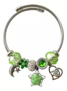 Pulsera Brazalete Brillante Con Detalles 6cm De Diámetro Xu - comprar online