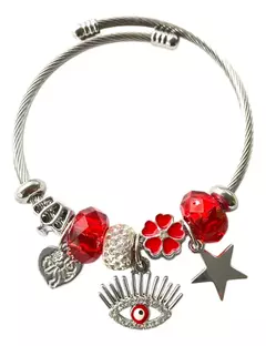 Pulsera Brazalete Brillante Con Detalles 6cm De Diámetro Xu - tienda online