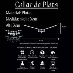 Collar Corazones Plateado Delicado Moderno Fashion 474 - tienda online