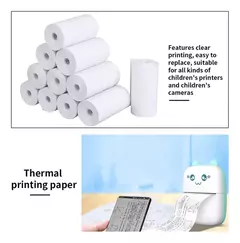 5 Rollo Papel De Termica Para Mini Impresora 57mm X 3m