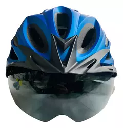 Casco Bicicleta/monopatin C/ Luz Trasera Y C/ Visor X U HT-13FL en internet