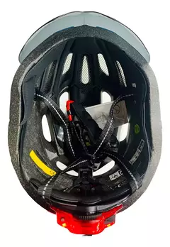 Casco Para Bicicleta/monopatín C/visor Y Luz Trasera Usb X U 04GL1 - M-GIGANTE