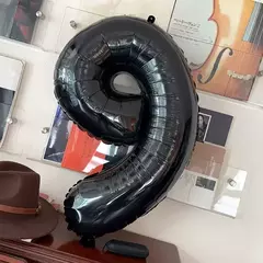 Globo Numeros 16" Color NEGRO