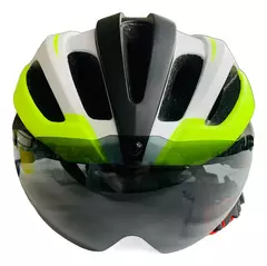 Casco Para Bicicleta/monopatín C/visor Y Luz Trasera Usb X U 04GL1