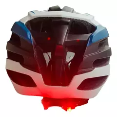 Casco Para Bicicleta/monopatín C/visor Y Luz Trasera Usb X U 04GL1
