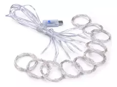 Cortina Luz Led Alambre Navideñas 450 Luces 3x3mts Xunidad en internet