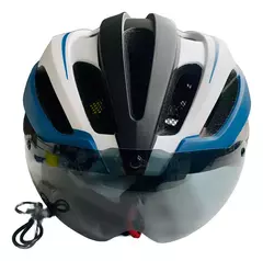 Casco Para Bicicleta/monopatín C/visor Y Luz Trasera Usb X U 04GL1 - tienda online