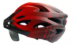 Casco Bicicleta/monopatin C/ Luz Trasera Y C/ Visor X U HT-13FL - tienda online