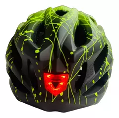 Casco Bicicleta/monopatin C/ Luz Trasera Y C/ Visor X U HT-13FL